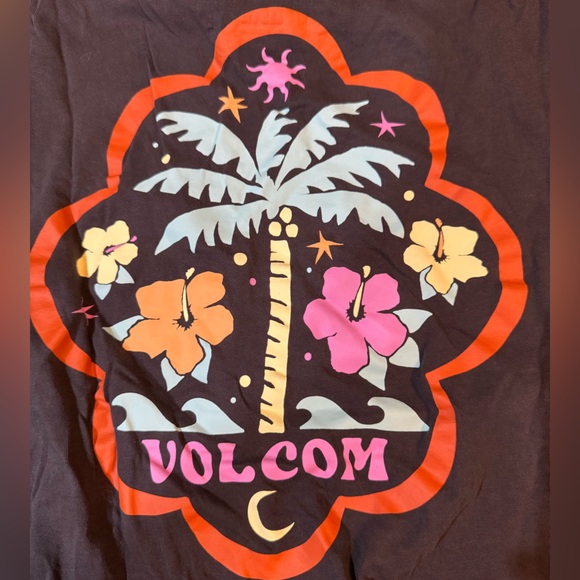 Volcom Organic Cotton Black Crop T-Shirt - Picture 7 of 9